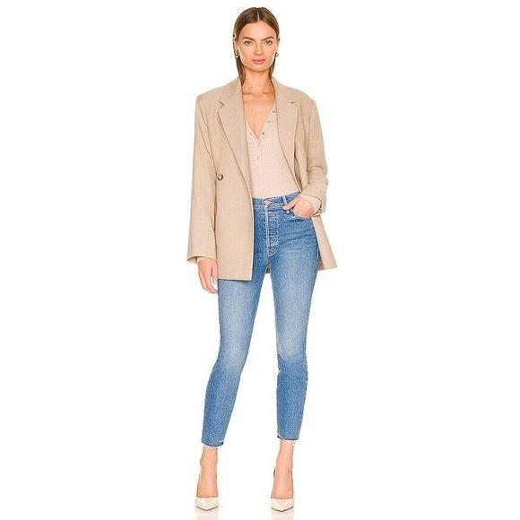 New MOTHER Women's The Stunner Ankle Fray Jeans in Crate Digger size 27